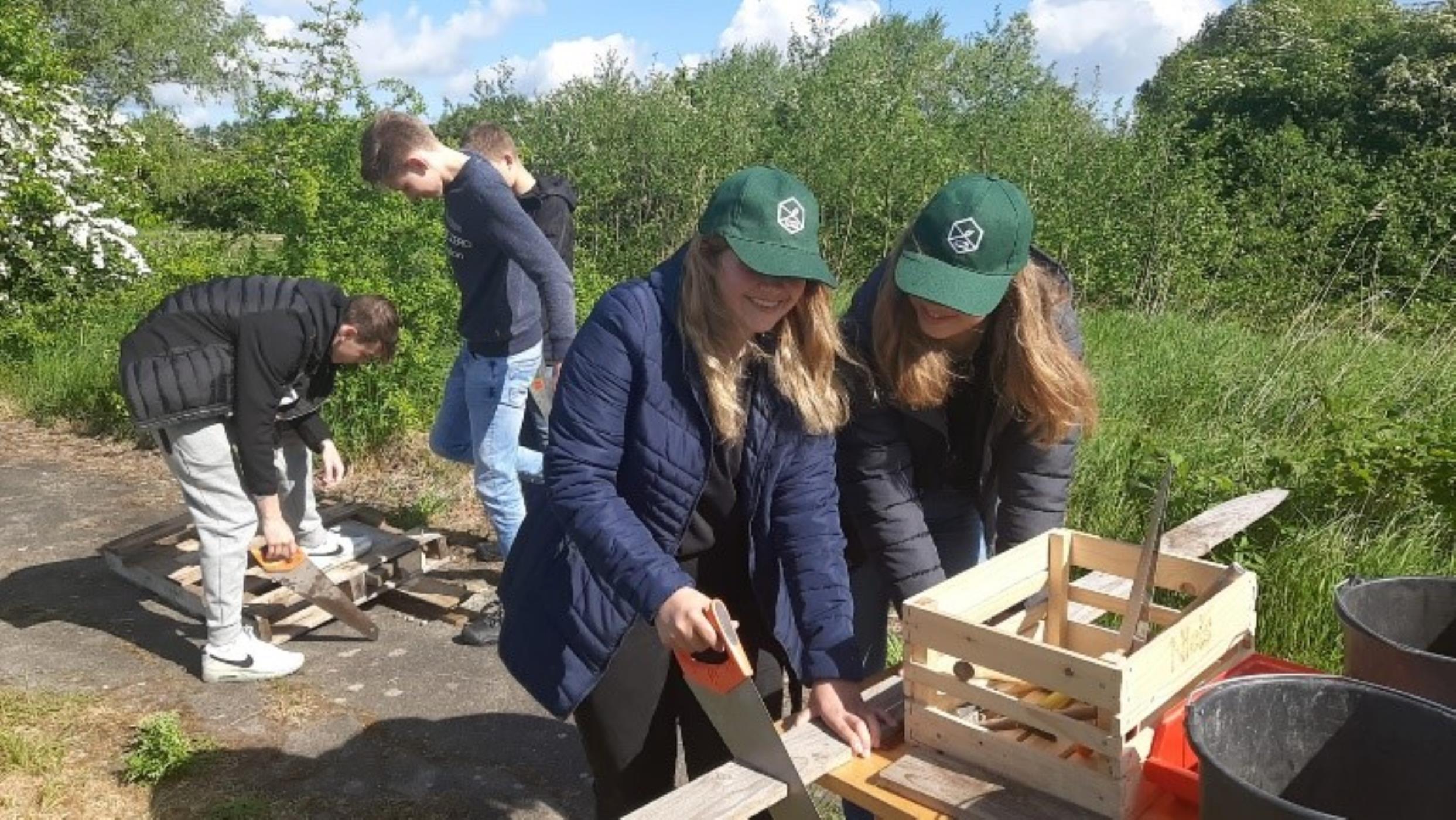 Leerlingen rsg en Terra leren buiten de school