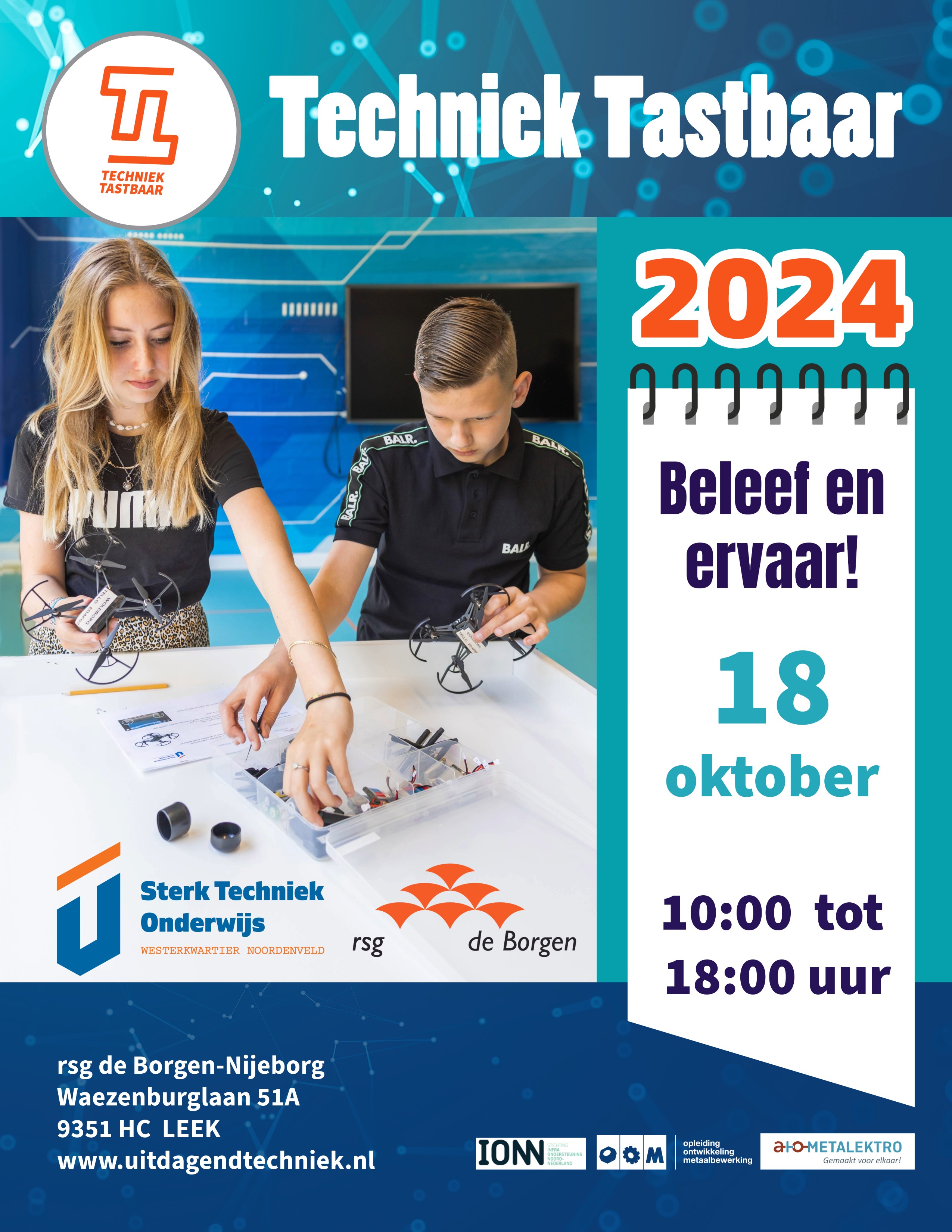 Techniek Tastbaar vrijdag 18 oktober!